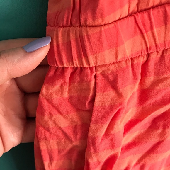 Old Navy Striped Neon Pink Orange Peach Dress XL - Picture 6 of 10